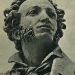 Head of sculpture. Pushkin. 1956