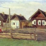 LM Gabyshev. Olekma. The village of Spassky. 1950